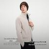 Navigare Men's Wool Blend Double Zipper Stand-Collar Cardigan