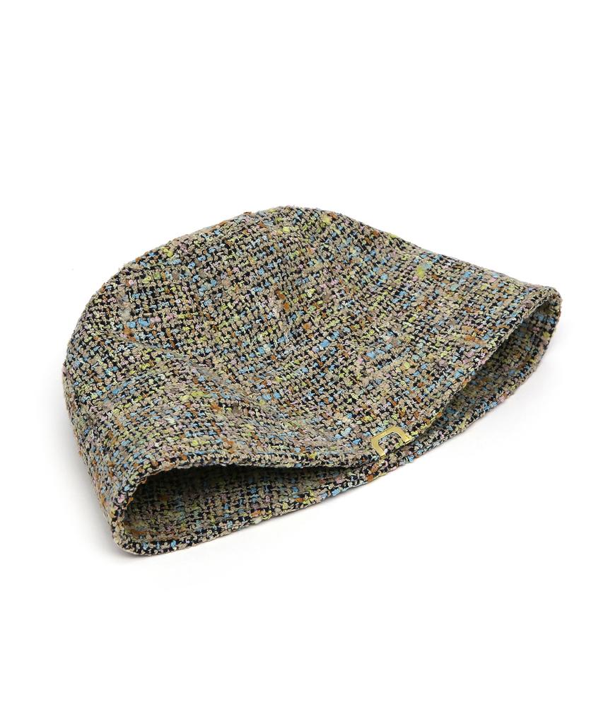 Eondeokeonteulolseutyudio Tweed Summer Bucket Hat Stand Bucket / Ss Tweed / Multi Pop