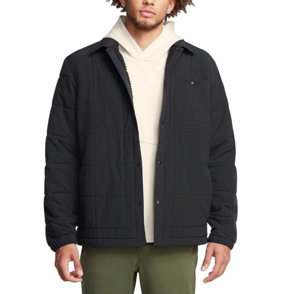 Under Armour Expanse Retro Warm Comfortable Soft Long Sleeve Jacket Men Jacket Black 1387030-001