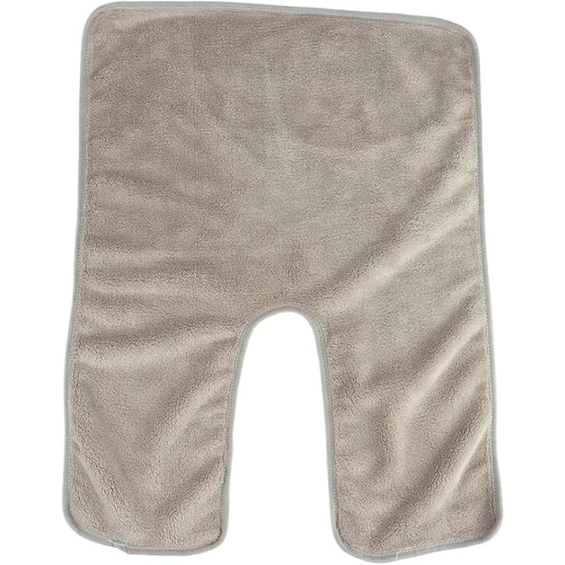 U-Shaped Facial Towels for Estheticians Massage Coral Fleece Split Professional Spa Towels for Facial Skincare Facial Care Tool