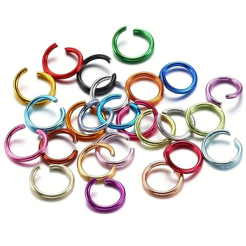 

300pcs/lot DIY Aluminum Jump Rings Hanging Circle Jewellery Findings Bullet Open Ring Jewelry Making Accessories 6mm