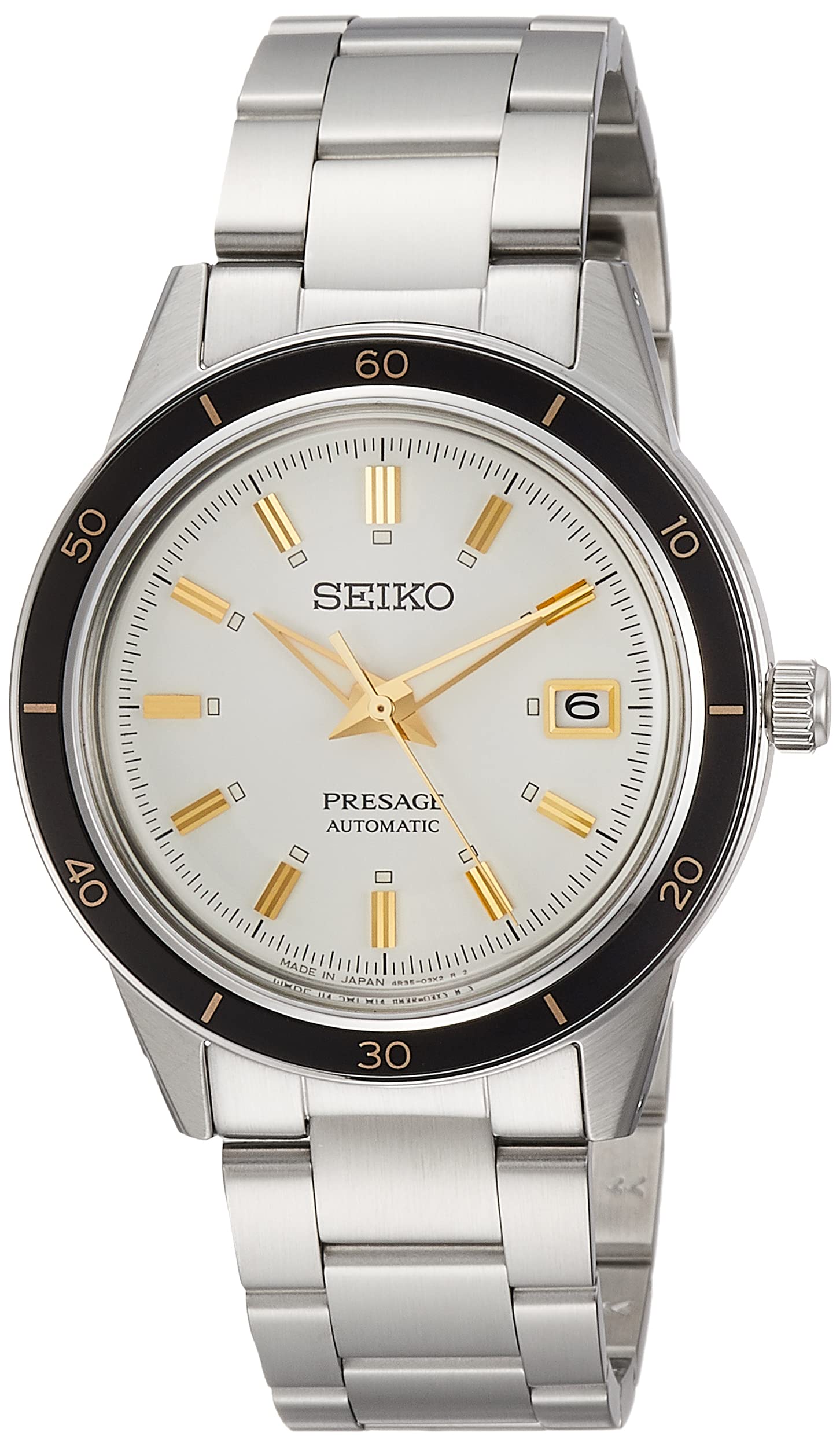 

[Seiko Watch] Presage Basic line: Style60 s 3-hand + calendar SARY193 Men s Silver Watch