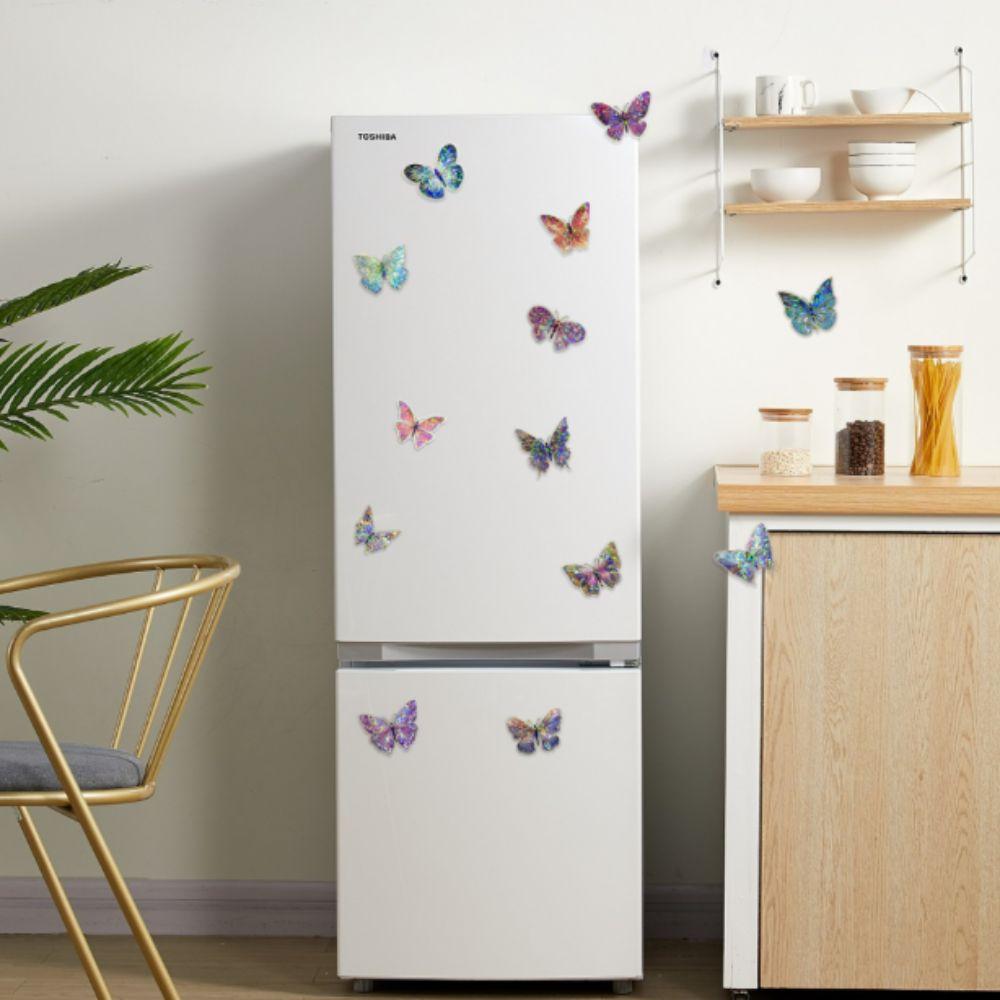 60PCS INS Style Butterfly Scrapbook Sticker Colorful Stationery Sticker  Furniture Decoration