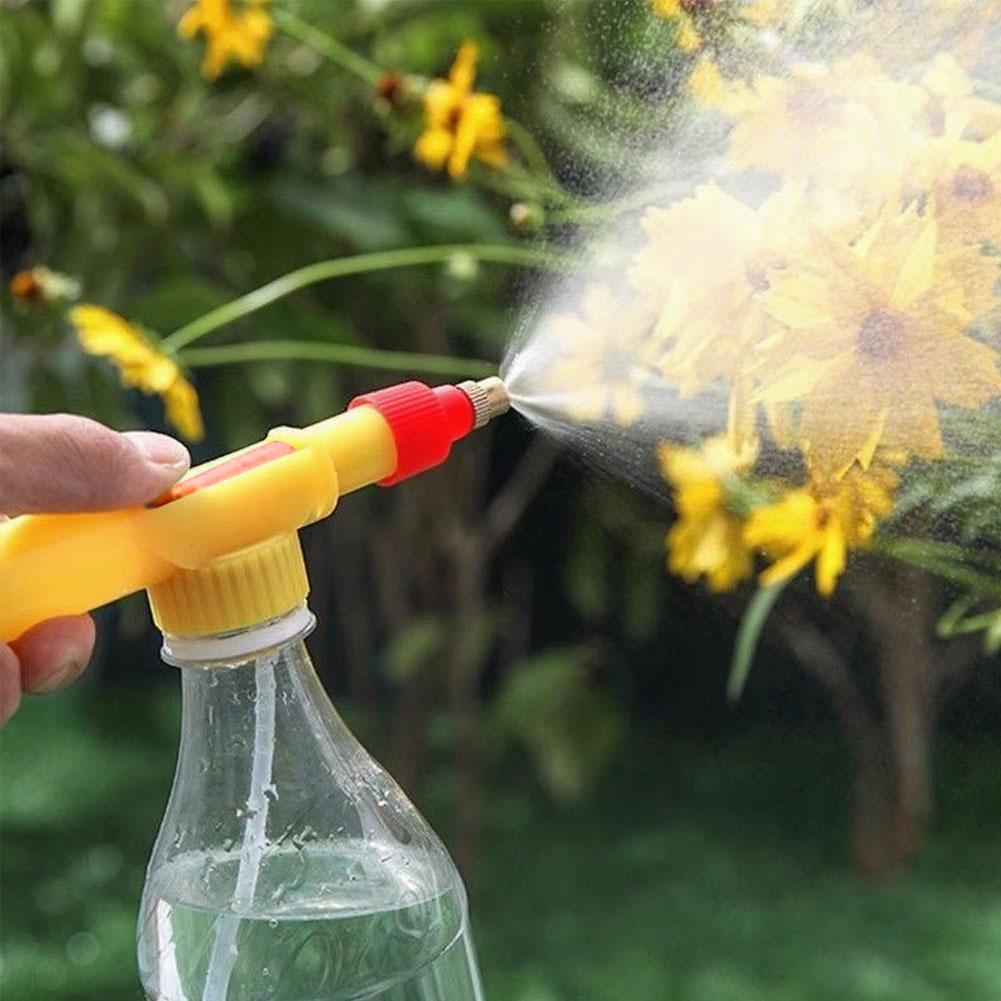 Manual Sprayer Adjustable High Pressure Air Pump Nozzle Drink Bottle Spray Head Garden Watering Supplies Irrigation Sprinkler Garden Tool