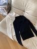Women's Slim-Fit V-Neck Wool Knit Top: 2024 Autumn/Winter Design, Long-Sleeved and Stylish Base Layer
