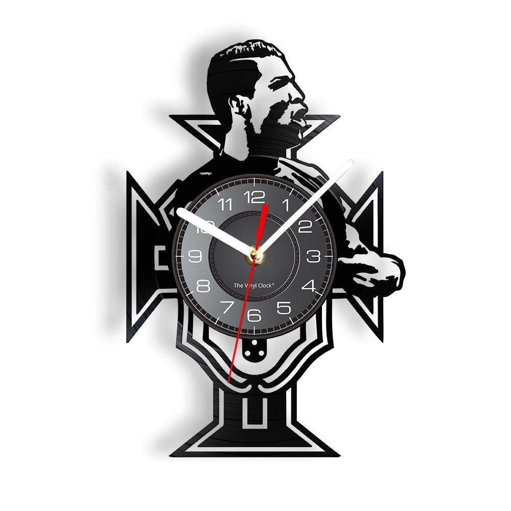 The King 10 Vinyl Record Wall Clock Argentina Football Player Diego Vinyl Clock The Unstoppable Force Legend For Football Fans