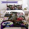 Christmas Nightmare Bedding Set Breathable Duvet Cover with Pillowcases Decorative Bed Linen for Bedroom Home Decoration Birthday Gift