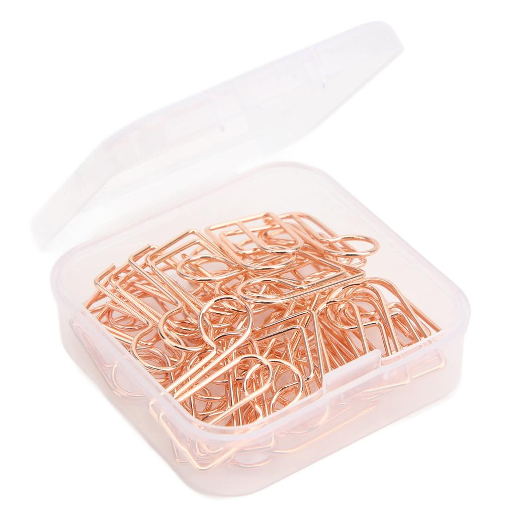 20 Paper Clips Cute Musical Note Shaped Durable Rustproof Paper Clips for Paperwork Ideal for Home