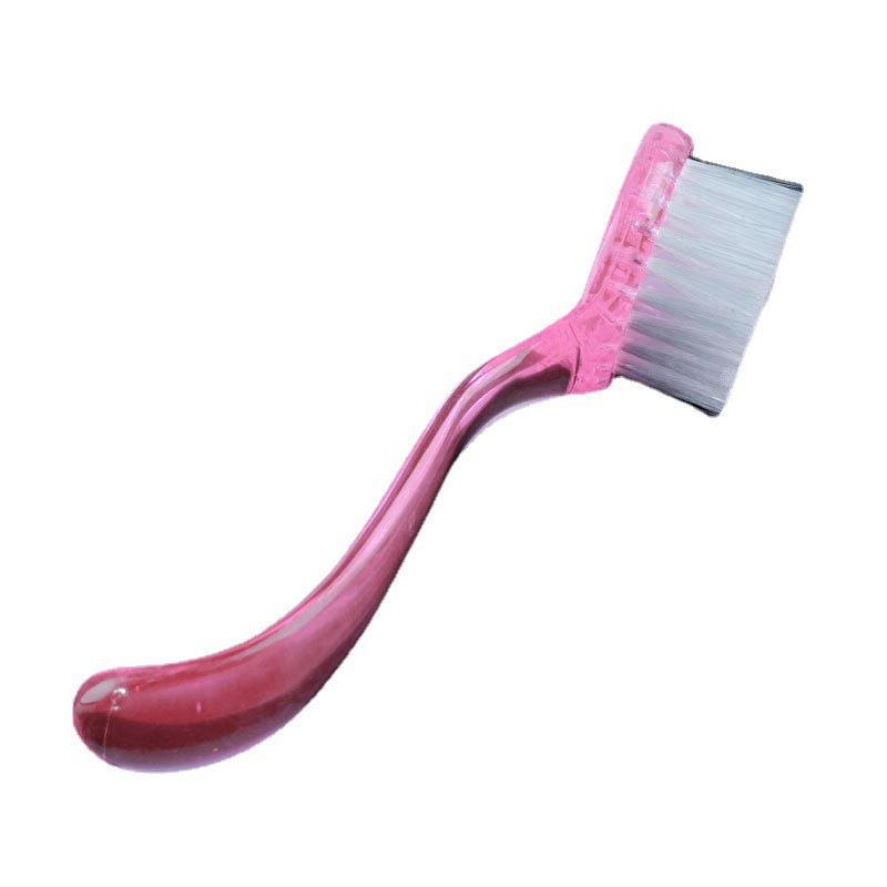 Round-Head Nail Art Brush with Cap for Cleaning Nail Tips and Surfaces