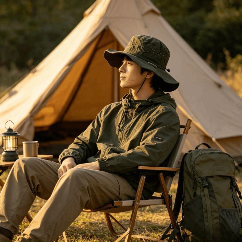 Quick Dry Sun Protection Bucket Hat Breathable Mountaineering Cap Wide Brim Fisherman Hat Hiking