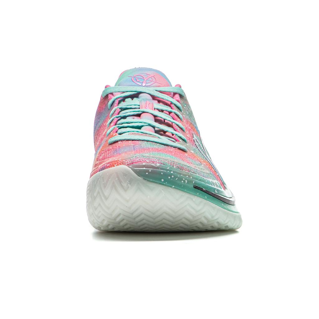 New LINING Gamma Basketball Shoes Men Low Top Neon Pink ABAU039-15