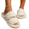 Fashion Women Home Fluffy Slippers Plush Ladies Winter Casual Platform Indoor Slides Flats Warm Open Toe Slippers Women Zapatos Mujer