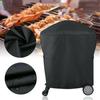 Black Dust Cover Fade Resistant Gas 54*76*69cm For Weber Q1000/Q2000 Series Garden Grill Cover Outdoor Cooking Outdoor Living