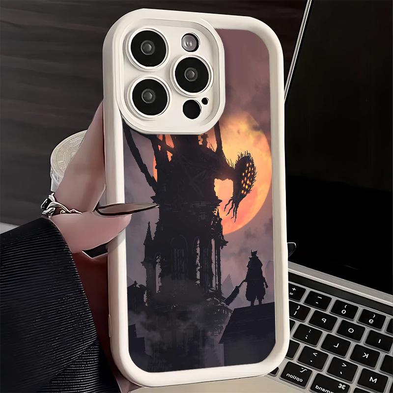 

Phone Case for iPhone 17 Air 16E 15 16 Pro Max B-Bloodborne Game Cover 14 Plus 13 12 Mini Soft Shell Silicone Fundas iPhone 16 Pro Max