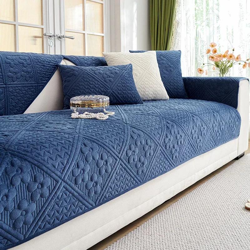 Thicken Plush Sofa Cover Four Seasons Universal Sofa Cushion Soft Velvet Anti-slip Couch Towel Sofas Mat for Living Room 1PC