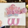 2PCS Lovely Cartoon Owl Bird Girls Elastic Hair Bands Kids Princess Hair Accessories Children Hair Ties Baby Headwear