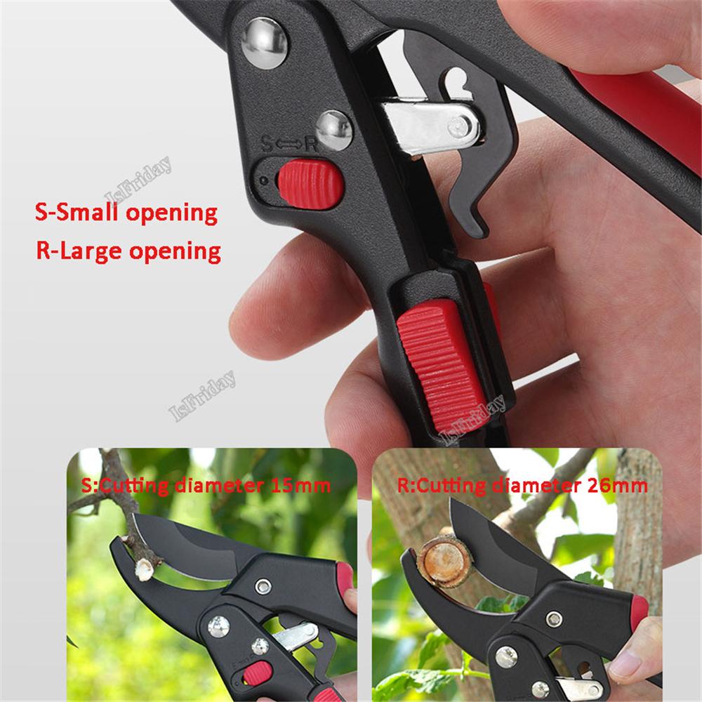 Ratchet Skip Garden Pruning Shear SK5 Steel Scissors Gardening Plant Scissor Branch Pruner Trimmer Tools