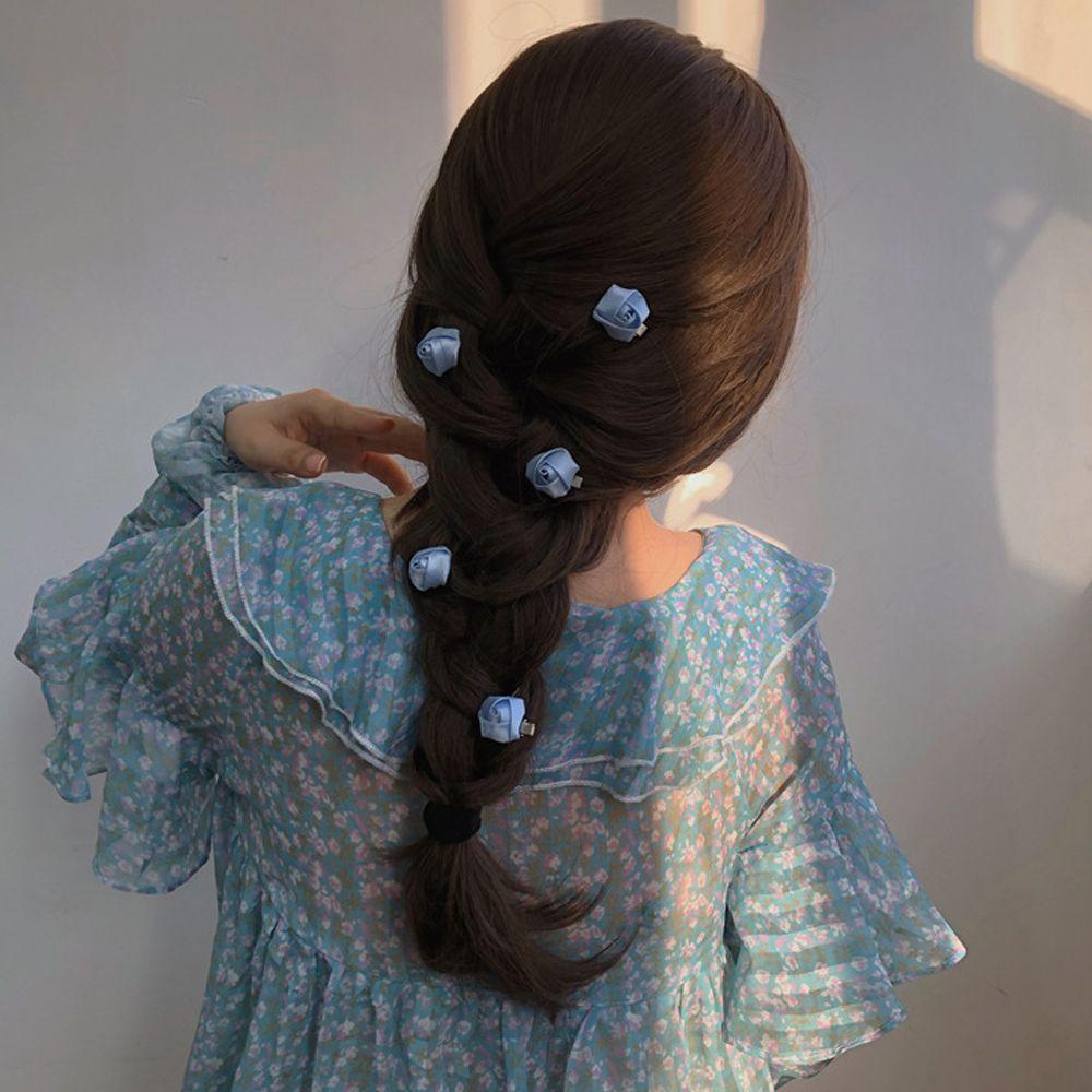 

Элегантные заколки для волос в виде цветка розы для девочек, корейские заколки для волос в форме утконоса, женские маленькие заколки