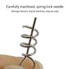 100Pcs Fishing Hook Stainless Steel Spring Fishing Tackle Fishing Lock Accessory