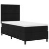 Box Spring Bed with Headboard Black 100 x 200 cm Fabric