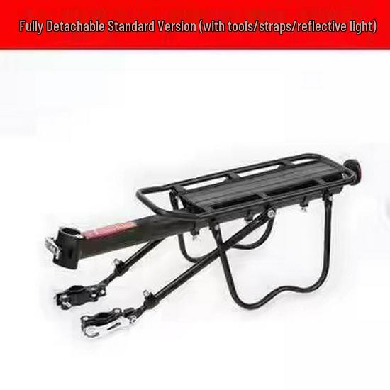 Folding Rear Bike Cargo Basket: Large Capacity Mountain Bike Luggage Rack