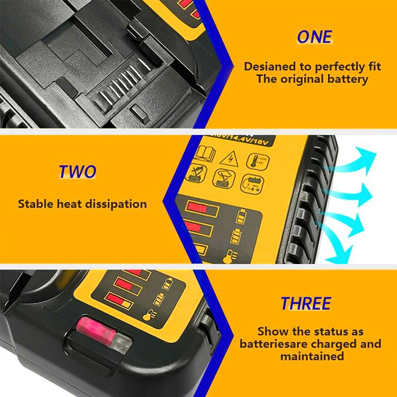 Electric Goddess Lithium Battery Charger With LED Display 10.8V 14.4V 20V Battery Charger For 20V Battery Pin