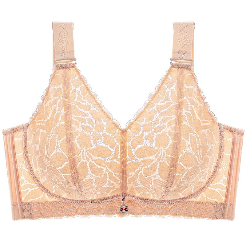 Verstellbarer kabelloser Übergrößen-BH: Schlankmachend, Stützend, Anti-Hängend, Ultradünnes Design für einen minimierten Brust-Look