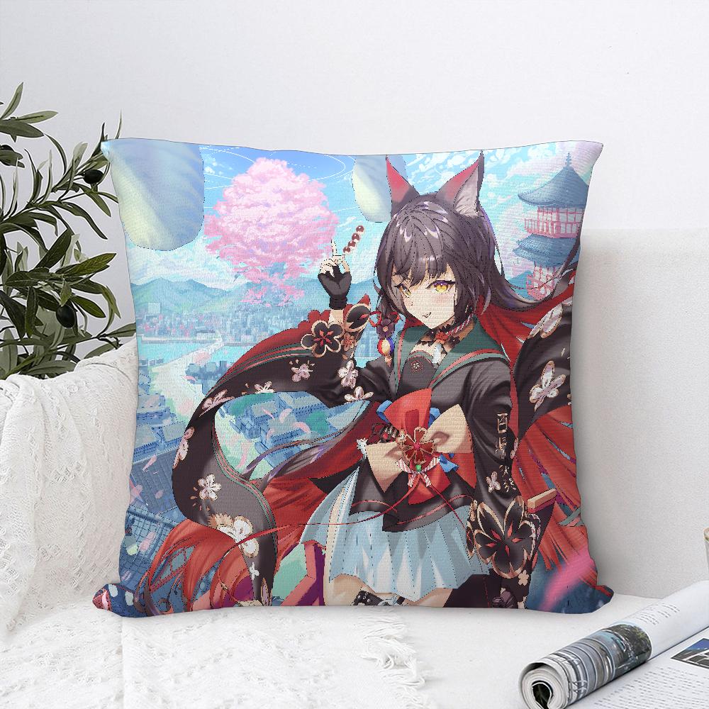 B-Blue Archive Anime Pillow Case Sofa Decorative Home Double-sided Print Plush Square Throw Pillow Covers Cushion Decor Cover