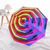 1pc Circle Pattern Automatic Open/Close Folding Umbrella - Compact 8-Rib Design, Daily Use, Perfect Gift for Friends & Family yy251124228