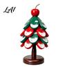 Foldable Pot Holder Christmas Tree Wooden Trivets Durable Pine Wood Potholders with Storage Stand Space Saving Kitchen Decor Heat Resistant