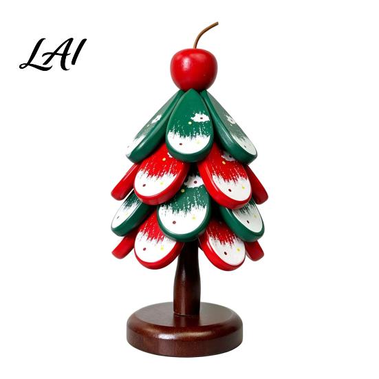 Foldable Pot Holder Christmas Tree Wooden Trivets Durable Pine Wood Potholders with Storage Stand Space Saving Kitchen Decor Heat Resistant