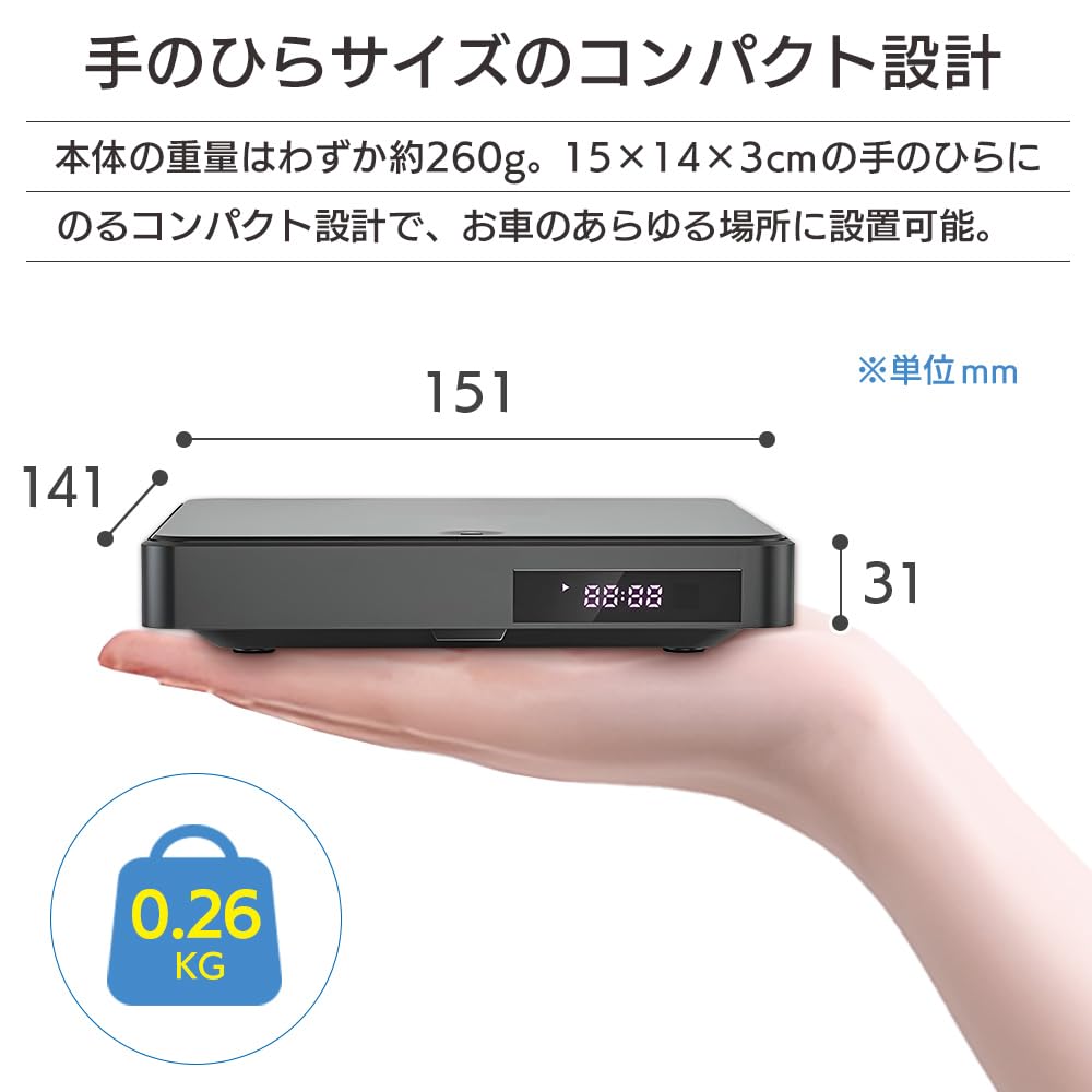 DreamMaker Car Mini DVD Playback HDMI USB Region 1080P CPRM Terrestrial Digital No Remote Control DV005 Player, DVD/CD Only, Output, Power, Free,