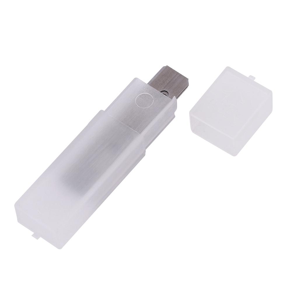 Schwarzer Sicherheits-Schälmesser Schräbschneider Ausdünnen Lederhandwerk Klinge DIY Falten Nähte Werkzeug