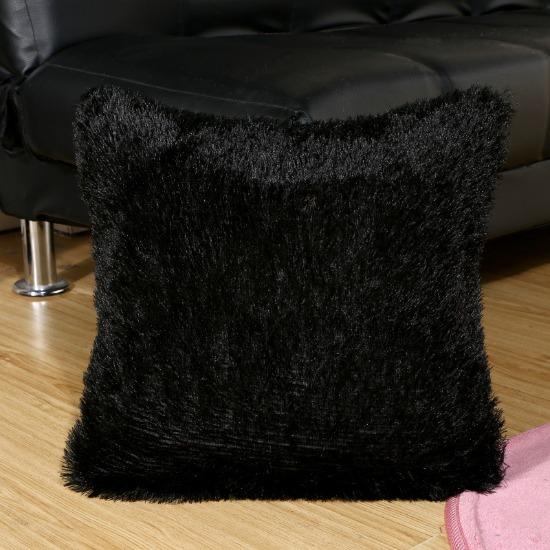 Plush Solid Color Glitter Velvet Pillow Cushion Foreign Commercial Super Pillow Leather