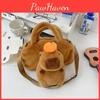 Capybara Plush Handbag With Orange Pendant Design Ugly And Cute Phone Bag