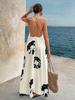 European Fashion V-neck Backless Sleeveless Spaghetti Strap Dress 2026