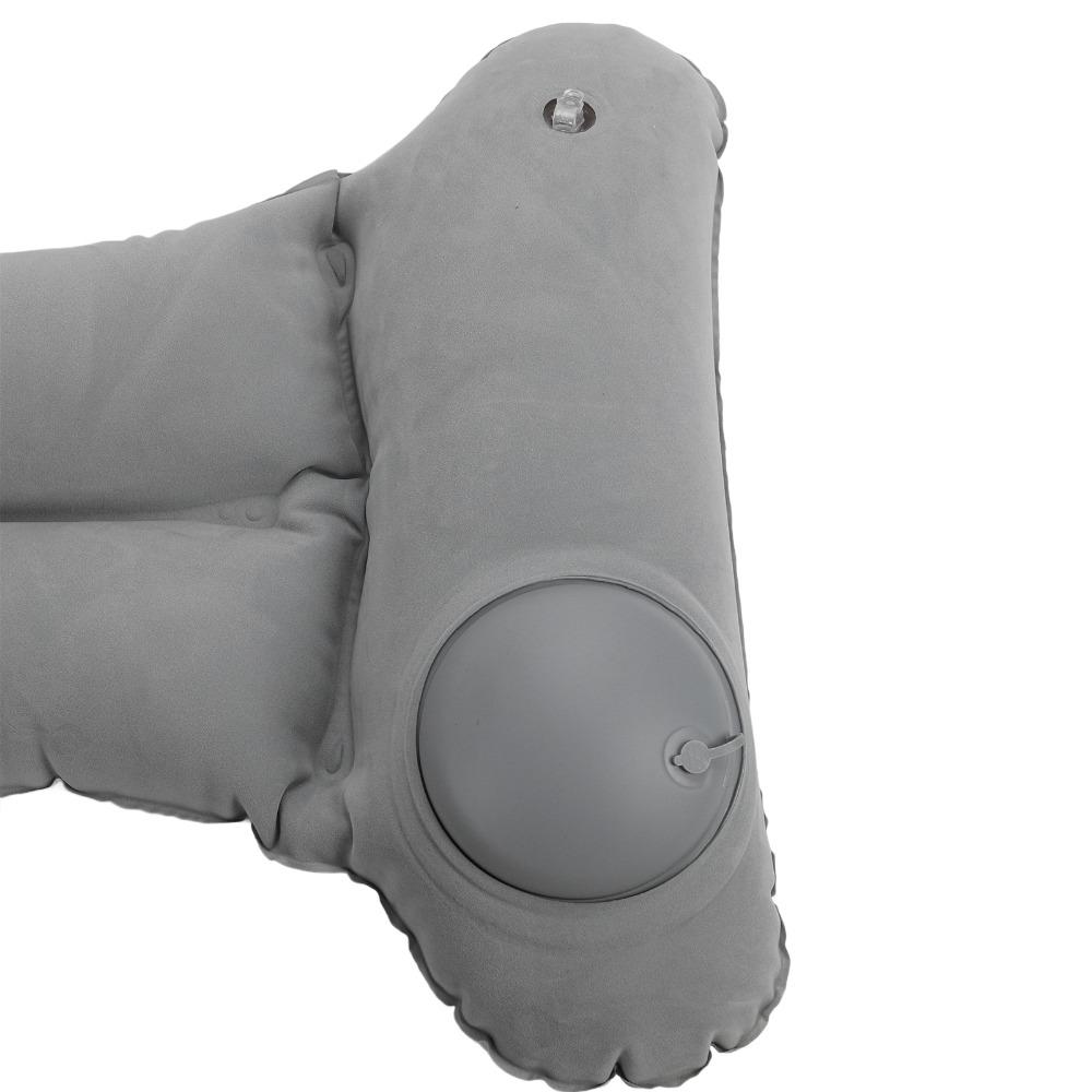 Portable Inflatable Lumbar Pillow H-Type Foldable Inflatable Waist Pillow Self Inflating Lumbar Support Pillow Airplane Travel