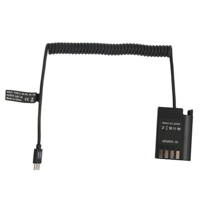 DMW DCC17 DC Bağlantı Parçası Tip C'den DMW BLK22 Kukla Pil Güç Adaptörü Lumix S5 için QC PD'yi Destekler