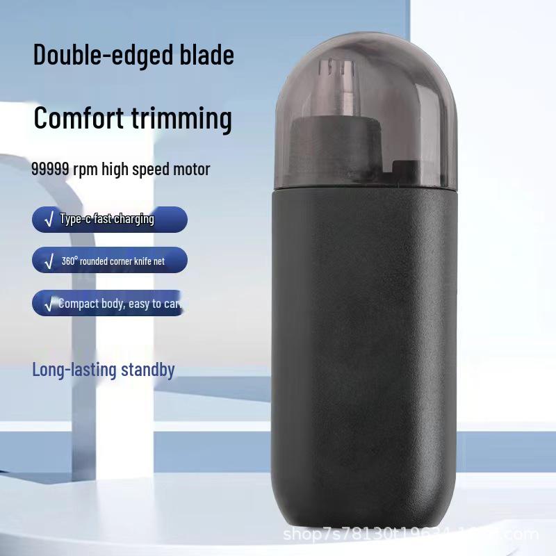 Portable Rechargeable Electric Nose Hair Trimmer with Washable Blade