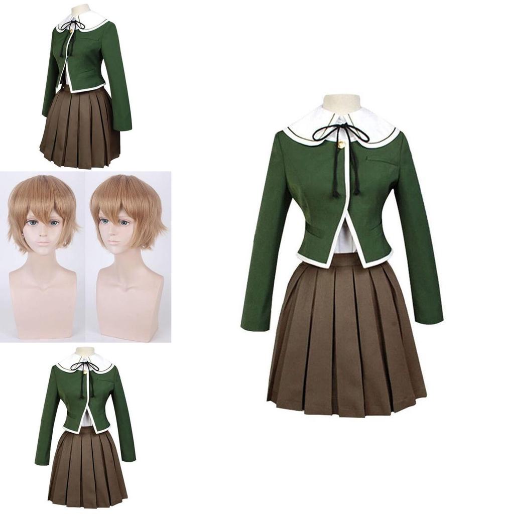 Danganronpa Chihiro Fujisaki Uniform Suit Cosplay Costume Full Set For Anime Fans