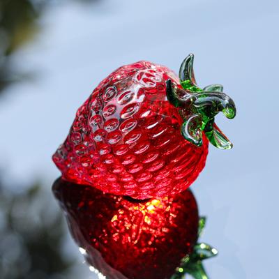Umělá křišťálová figurka z ovoce Čiré sklo Jahoda Ananas Tomel Lemon Banán Socha Socha