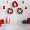 Festive Christmas Decoration Wreath With Vibrant Red Bow And Pine Cone Accents For Home Atmosphere