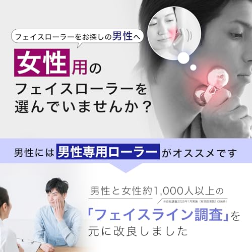 Kaizen Lab Men's Face Roller and Gua Sha Set, Facial Roller with Guide, 2-Step Facial Care Program [Single Item]