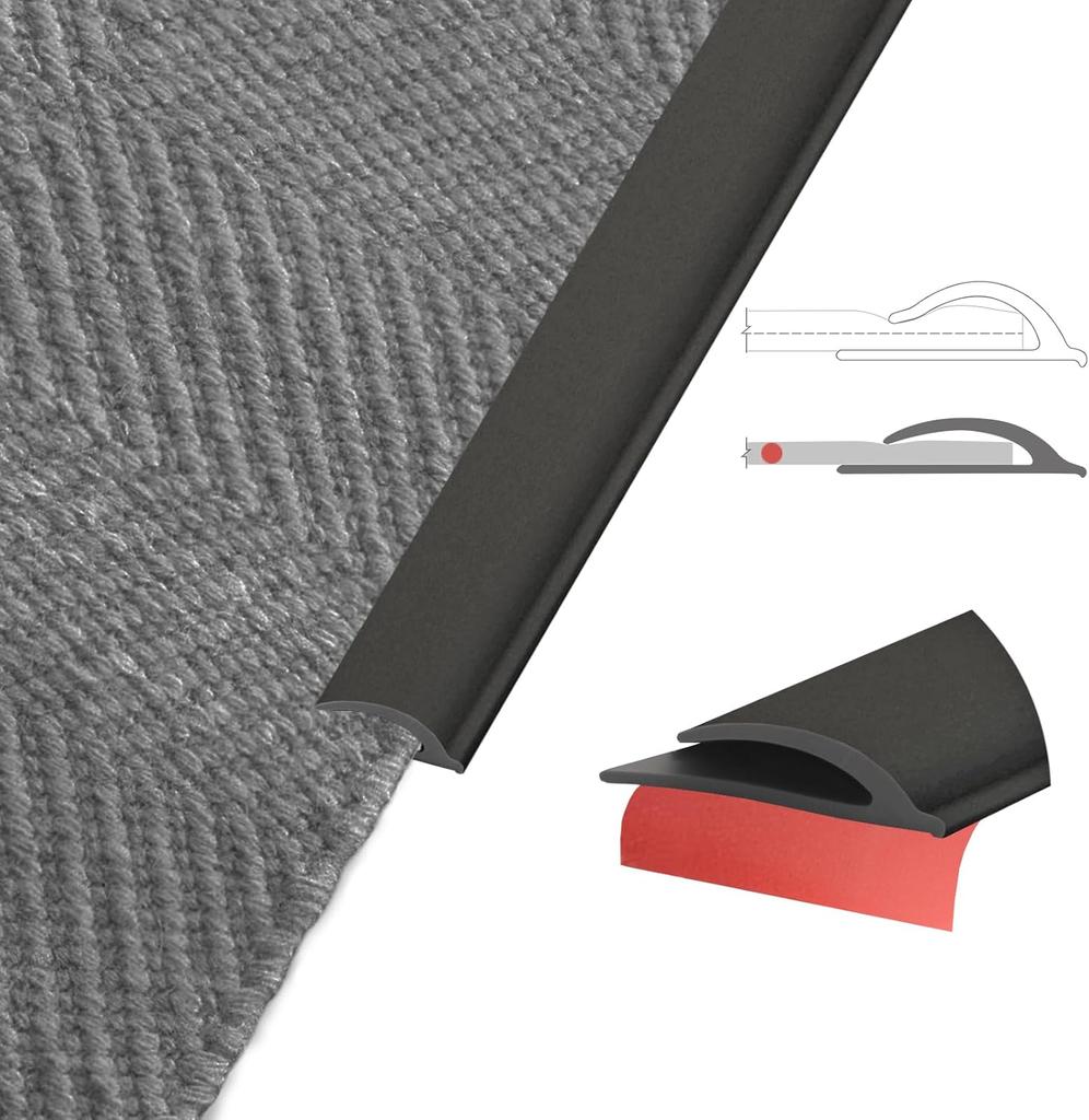 1PC 118.11/196.85in Transition Edge Strip, Carpet Edge Strip, Floor Edge Strip Rough Edged Floor Edging Strip, Easy To Install