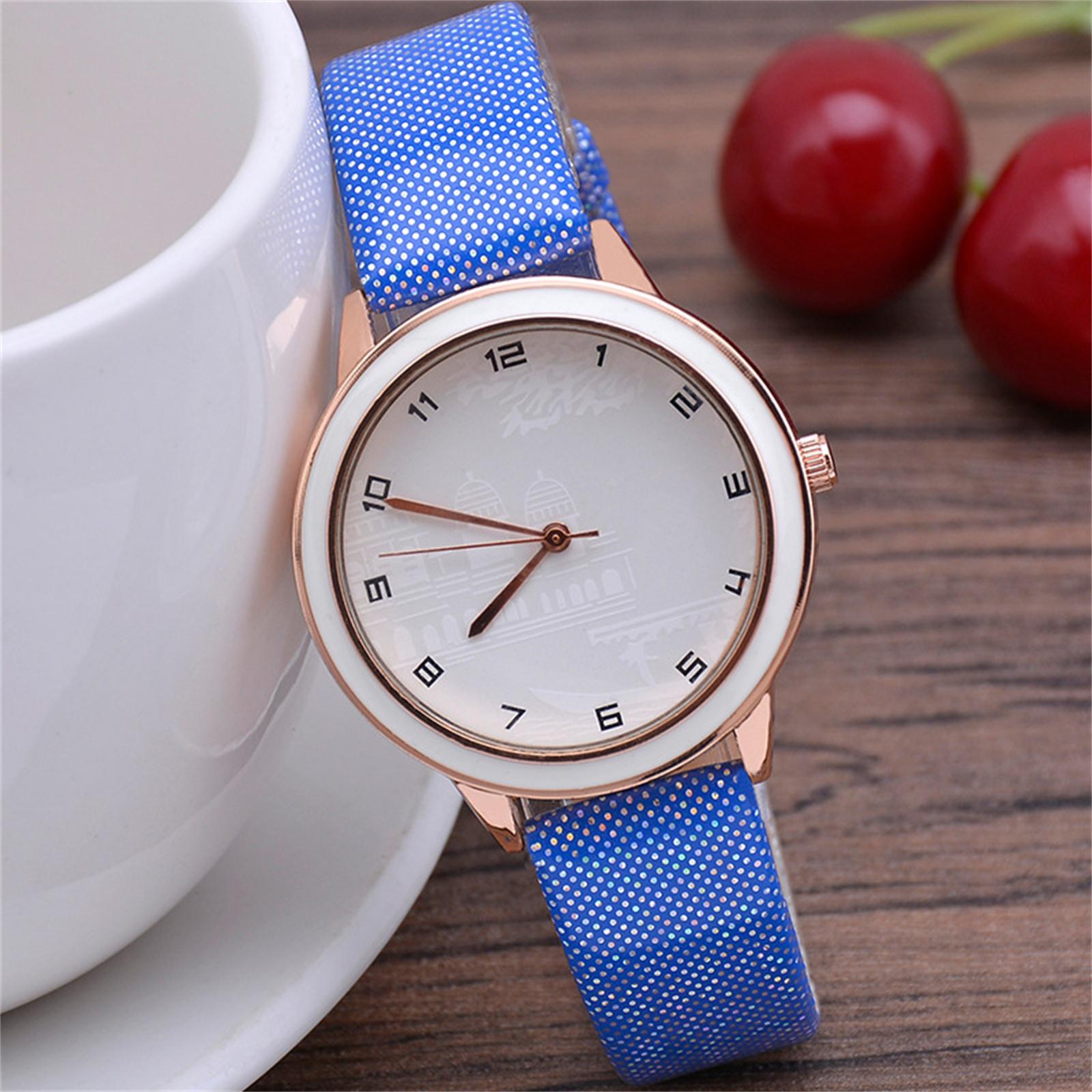 

Женские модные кожаные часы One Size