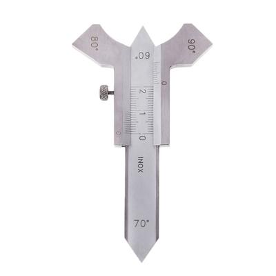 Manual Welding Seam Gauge 0-20mm Stainless Steel Welding Inspection Tool Rust-resistant 60 70 80 90 Degree Angle Ruler