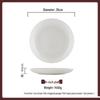 ZISIZ 14-inch Pure White Deep Round Plates (Set of 2)