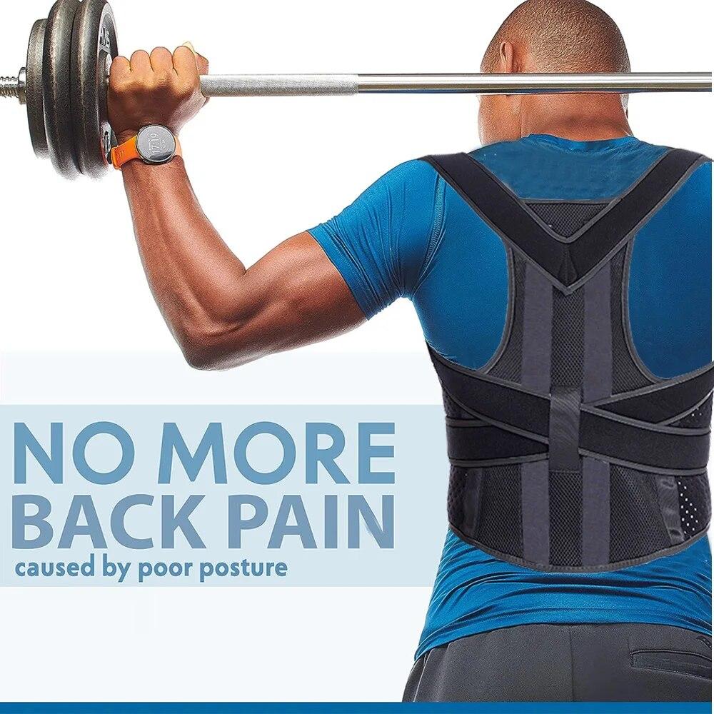 Back Brace Posture Corrector for Men Women Back Lumbar Shoulder Posture Support Pain Relief Muscle Memory Support Straightener
