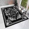 1PC Skull Dark Gothic Pattern printed Carpet Rug for Living Room Bedroom Home Sofa Decoration,Non-slip Floor Mat Floor mat