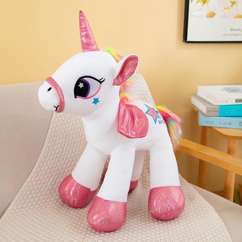 Plüsch-Einhorn-Spielzeug mit PP-Baumwollfüllung für Kinder und Sammler